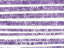 [Video]High Quality! Amethyst AA++ Cube Shape 2x2x2mm 1strand beads (aprx.15inch/36cm)