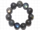[Video][One of a kind] Labradorite AAA- Round 19.5mm Bracelet NO.1