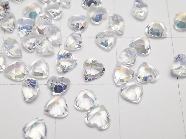 [Video]High Quality Andesine Labradorite AAAA Loose stone Heart Shape Faceted 4x4mm 1pc