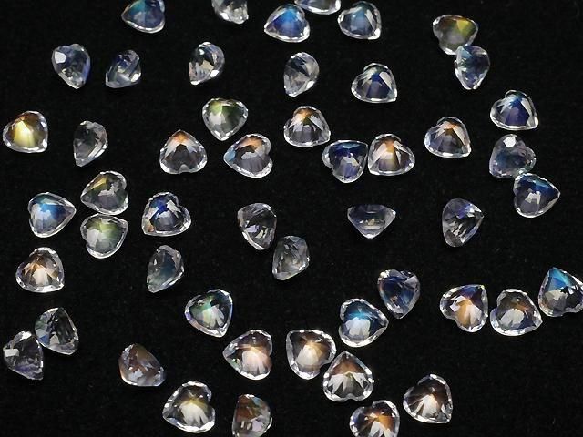 [Video]High Quality Andesine Labradorite AAAA Loose stone Heart Shape Faceted 4x4mm 1pc