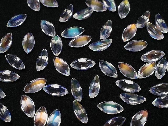 [Video]High Quality Andesine Labradorite AAAA Loose stone Marquise Faceted 6x3mm 1pc
