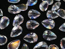 [Video]High Quality Andesine Labradorite AAAA Loose stone Pear shape Faceted 7x5mm 1pc