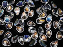 [Video]High Quality Andesine Labradorite AAAA Loose stone Pear shape Faceted 7x5mm 1pc