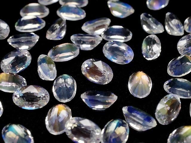 [Video]High Quality Andesine Labradorite AAAA Loose stone Oval Faceted 6x4mm 1pc