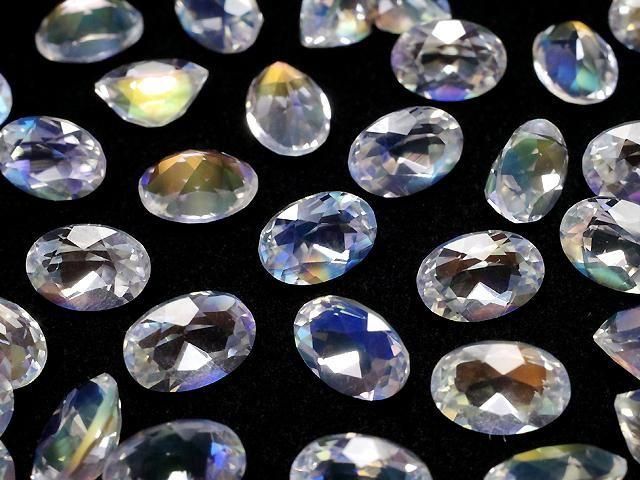 [Video]High Quality Andesine Labradorite AAAA Loose stone Oval Faceted 7x5mm 1pc