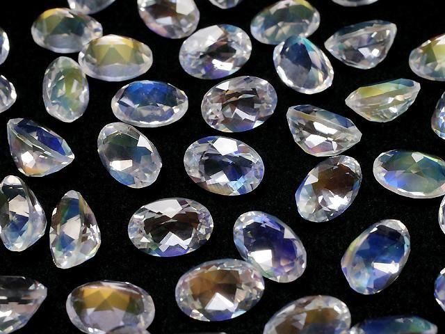 [Video]High Quality Andesine Labradorite AAAA Loose stone Oval Faceted 7x5mm 1pc