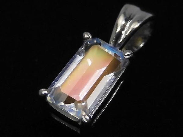 [Video][One of a kind] High Quality Andesine Labradorite Pendant Silver925 NO.47