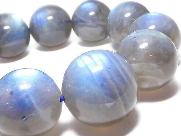 [Video][One of a kind] Labradorite AAA- Round 21.5mm Bracelet NO.5
