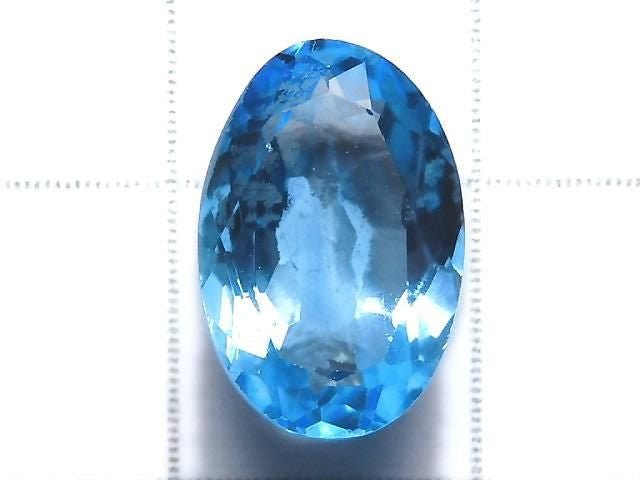 [Video][One of a kind] High Quality Swiss Blue Topaz AAA Loose stone Faceted 1pc NO.71