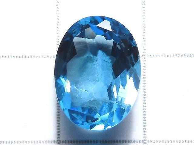 [Video][One of a kind] High Quality Swiss Blue Topaz AAA Loose stone Faceted 1pc NO.72
