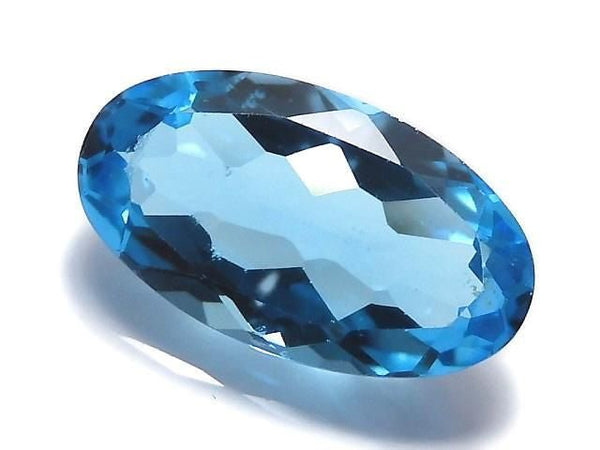 [Video][One of a kind] High Quality Swiss Blue Topaz AAA Loose stone Faceted 1pc NO.74