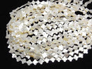 [Video] High Quality White Shell (Silver-lip Oyster) AAA Flower Motif 10x10mm Half or 1strand Beads (approx. 15 inches/36 cm)