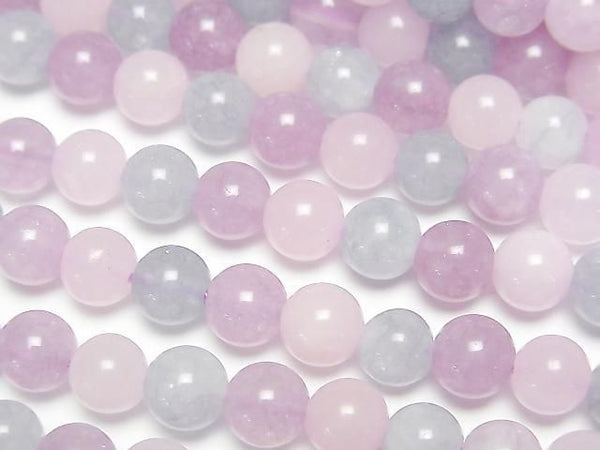 [Video] Multicolor Jade Round 6mm 1strand beads (approx. 15 inches/36 cm)