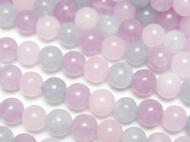[Video] Multicolor Jade Round 6mm 1strand beads (approx. 15 inches/36 cm)