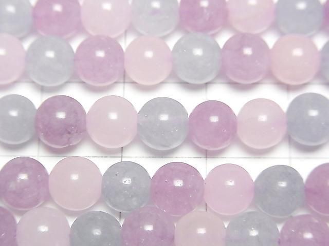 [Video] Multicolor Jade Round 6mm 1strand beads (approx. 15 inches/36 cm)