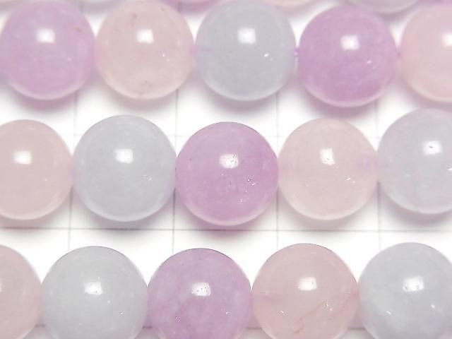 [Video] Multicolor Jade Round 10mm 1strand beads (approx. 15 inches/37 cm)