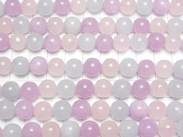 [Video] Multicolor Jade Round 10mm 1strand beads (approx. 15 inches/37 cm)