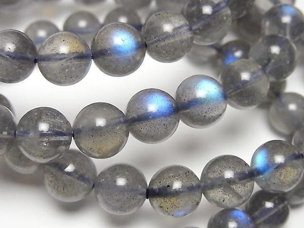 [Video] High Quality Blue Labradorite AAA Round 8mm Bracelet