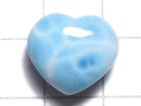 [Video][One of a kind] High quality Larimar Pectolite AAA Heart [Half Drilled Hole] 1pc NO.41