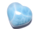 [Video][One of a kind] High quality Larimar Pectolite AAA Heart [Half Drilled Hole] 1pc NO.42