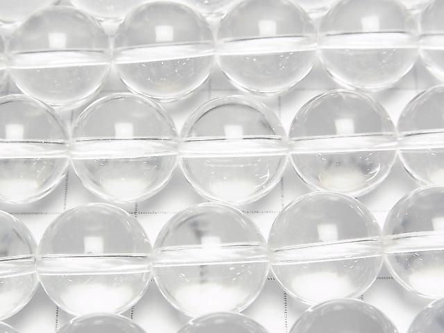 [Video]Crystal Quartz AAA- Round 15mm 1/4 or 1strand beads (aprx.15inch/36cm)