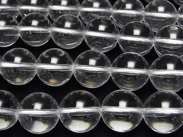 [Video]Crystal Quartz AAA- Round 15mm 1/4 or 1strand beads (aprx.15inch/36cm)