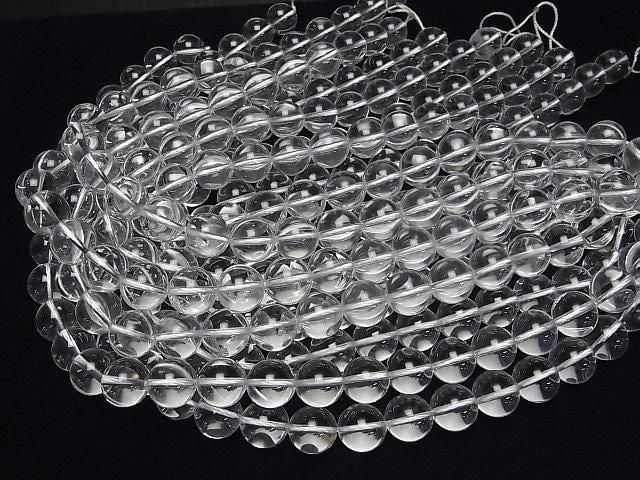 [Video]Crystal Quartz AAA- Round 15mm 1/4 or 1strand beads (aprx.15inch/36cm)
