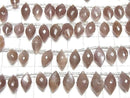[Video]High Quality Chocolate Moonstone AAA- Marquise Rice Faceted Briolette half or 1strand (22pcs)