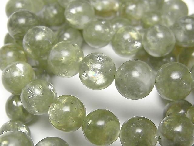 綠色鱗雲母圓珠 10毫米 1串 (手鍊)