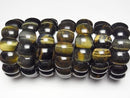 [Video] Mix Tiger's Eye AAA- 2-Hole Oval 20x16x8.5mm 1strand (Bangle Bracelet)
