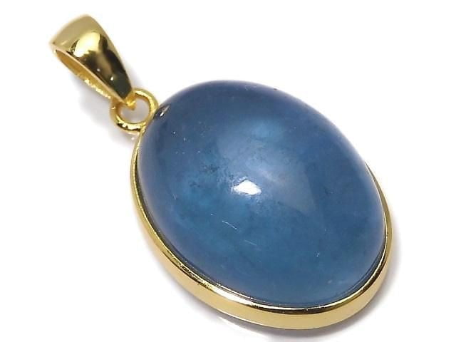 [Video][One of a kind] Aquamarine AA++ Pendant 18KGP NO.66