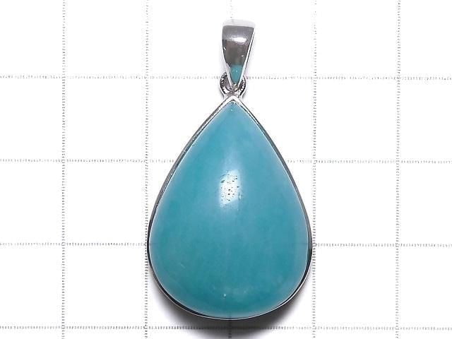 [Video][One of a kind] Amazonite Silica AA++ Pendant Silver925 NO.133