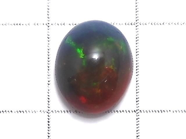 [Video][One of a kind] Black Opal AAA- Cabochon 1pc NO.213