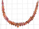[Video][One of a kind] High Quality Multicolor Spinel AAA- Faceted Briolette 1strand (Approx 12.5cm) NO.6