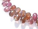 [Video][One of a kind] High Quality Multicolor Spinel AAA- Faceted Briolette 1strand beads (aprx.5inch/12cm) NO.8
