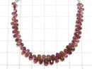 [Video][One of a kind] High Quality Multicolor Spinel AAA- Faceted Briolette 1strand beads (aprx.5inch/12cm) NO.8