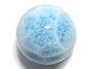 [Video][One of a kind] Larimar Pectolite AAA Round 20mm 1pc NO.4