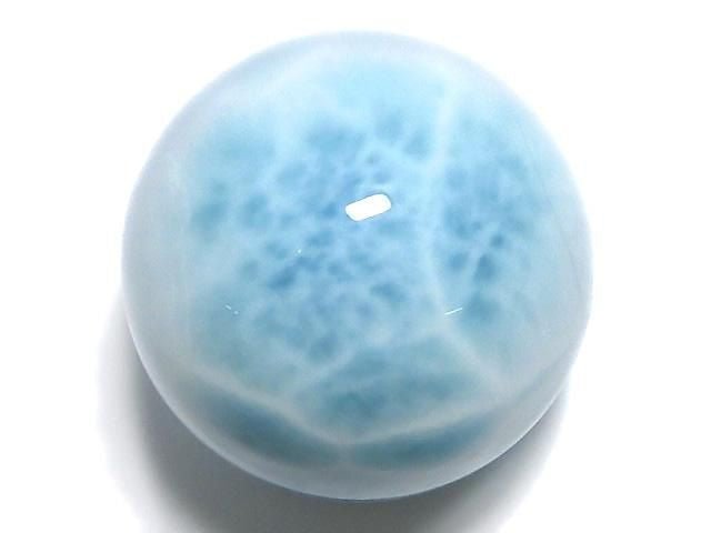 [Video][One of a kind] Larimar Pectolite AAA Round 20mm 1pc NO.4