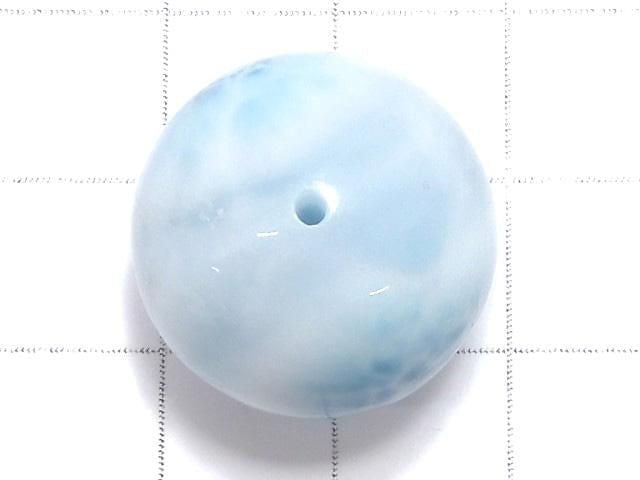 [Video][One of a kind] Larimar Pectolite AAA Round 20mm 1pc NO.5