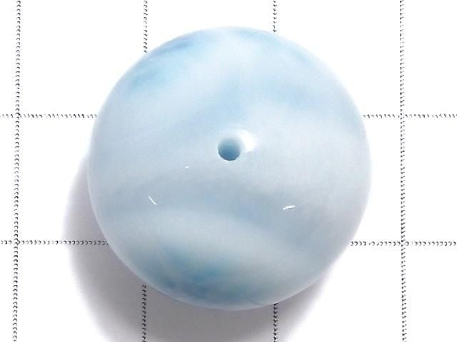 [Video][One of a kind] Larimar Pectolite AAA Round 20mm 1pc NO.6