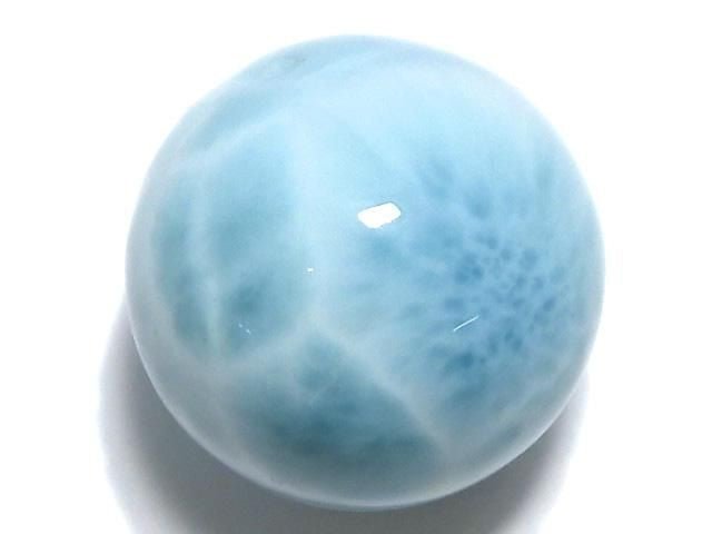 [Video][One of a kind] Larimar Pectolite AAA Round 20mm 1pc NO.7