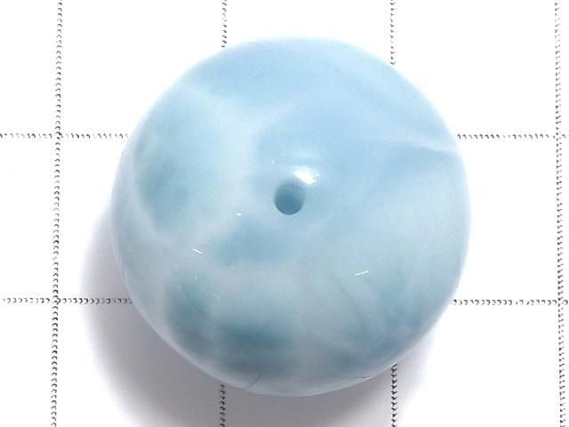 [Video][One of a kind] Larimar Pectolite AAA Round 20mm 1pc NO.7