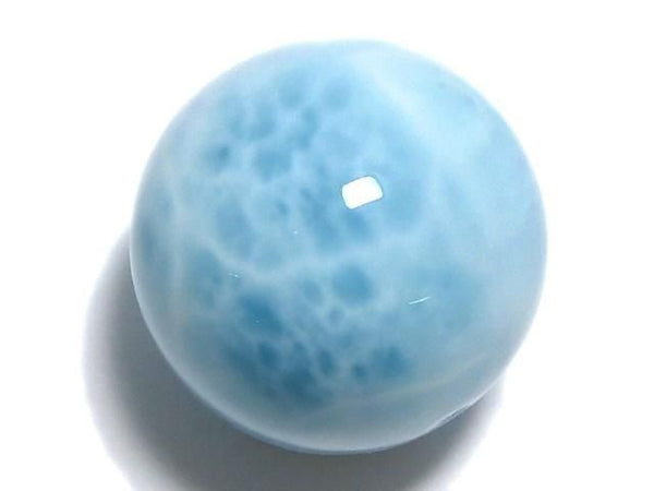 [Video][One of a kind] Larimar Pectolite AAA Round 20mm 1pc NO.8