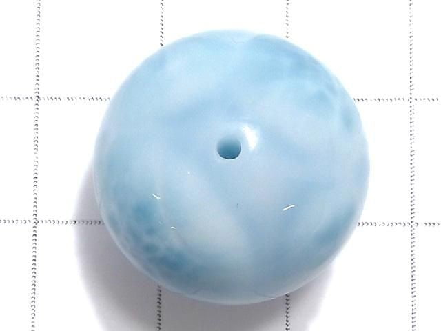 [Video][One of a kind] Larimar Pectolite AAA Round 20mm 1pc NO.8