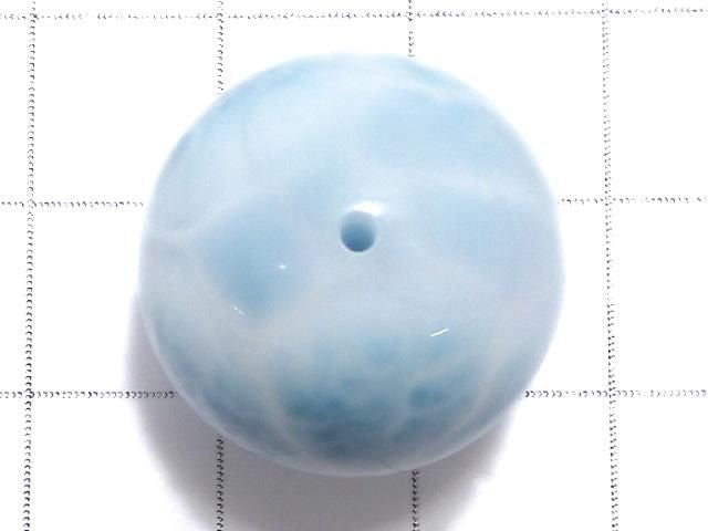 [Video][One of a kind] Larimar Pectolite AAA Round 20mm 1pc NO.11