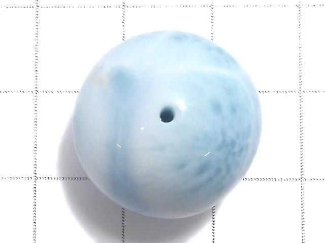 [Video][One of a kind] Larimar Pectolite AAA Round 20mm 1pc NO.12