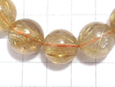 [Video][One of a kind] Rutilated Quartz AAA Round 14mm Bracelet NO.110