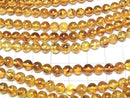 [Video] Baltic Amber Round 6mm 1strand beads (aprx.15inch/36cm)