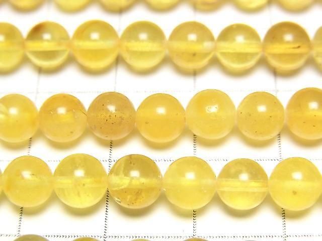[Video] Baltic Amber Round 6mm [Yellow] 1strand beads (aprx.13inch/33cm)