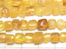 [Video] Baltic Amber Square-Nugget [Yellow] 1strand beads (aprx.14inch/34cm)